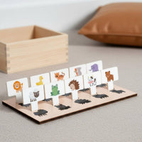60 Pieces Cognitive Pairing Box Self-Directed Play Color Shape Sorting Box Hands-on Learning Toy for Kindergarten