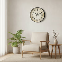 Roman Numeral Wall Clock Easy to Read Vintage Wall Clock Rustic for Study