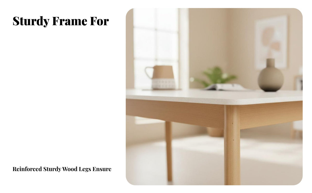 5 Pieces Sintered Stsingle table surface Rectangular Dining Table with 4 Chairs Modern Minimalist Design Household Furniture durable Wood Frame for Small Families, Homeowners, Apartment Dwellers, Kitchen, Home, morning meal corner