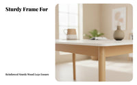 5 Pieces Sintered Stsingle table surface Rectangular Dining Table with 4 Chairs Modern Minimalist Design Household Furniture durable Wood Frame for Small Families, Homeowners, Apartment Dwellers, Kitchen, Home, morning meal corner