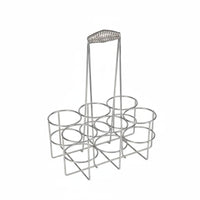 6 Bottles 6 Bottle Beer Basket Portable Drink Carrier Accessible Wire Design