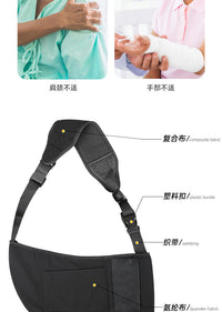Adjustable Arm Sling with Phone Pocket and Thumb Fixation Strap