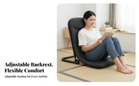 Adjustable Floor Lounger Foldable Design Adjustable Padded Lounger Multi-Position Spine Support Spine Supportrest
