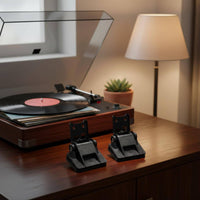 2 Pieces Turntable Lid Hinge Angular Audio Accessory Dust Protection