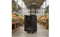 Grocery Trolley with Wheels Multi-Functional Foldable Utility Cart