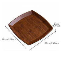 Bamboo Tea Tray Creative Shape Kitchenware Handmade for Home