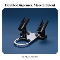 Holds 2 Airbrushes Double Airbrush Bracket Stable Design Double Airbrush Holder Easy Installation for Modelers, Hobbyists