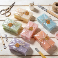 3-Piece Silicone Soap Mold Set with 50 Bags, 50 Labels, 66ft Jute Twine