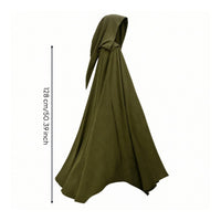 Medieval Hooded Cloak Long Pointed Hood Cape Elegant Medieval Robe for Halloween