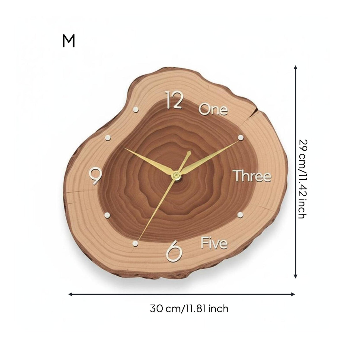Tree Growth Wall Clock Artistic Tree Growth Wall Clock Battery Operated
