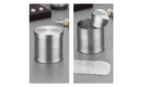 Stainless Steel Gemstone Sieve with Plates Corrosion-Resistant Jewelry Sieve with Lid Cylindrical Bead Sorter Brushed for Workshop