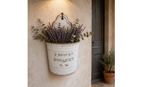 Metal Wall Planter Easy to Install Distressed Wall Planter