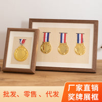 奖牌展示相框马拉松立体中空徽章荣誉奖章摆台批发运动金牌摆件