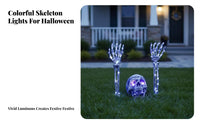 Lighted Skeleton Hand Stake Spooky Atmosphere LED Skeleton Arm Yard Light