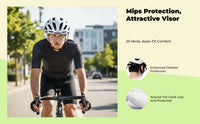 Mips Bike Helmet w/ Photochromic Visor, Adjustable Fit