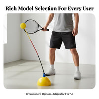 Long-Lasting Solo Tennis Practice Aid Improves Skills Self-Practice Tennis Device Easy to Use for Professionals, Beginners, Backyard, Garden