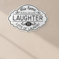 Wall Sign with Words Decorative Hanging Plaque Easy to Hang for Bathroom