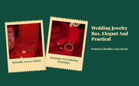 Gold wedding keepsake box