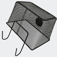 Front Basket with Hooks Hanging Wire Mesh Bike Basket Steel for Errands
