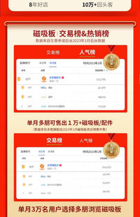 珐琅板平替厨房磁吸洞洞板置物架墙面配件专用调味料收纳引磁软布 白色磁吸一体挂钩4钩
