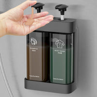 Shampoo and Conditioner Dispenser Punch-Damage-Free Installation for Hotel