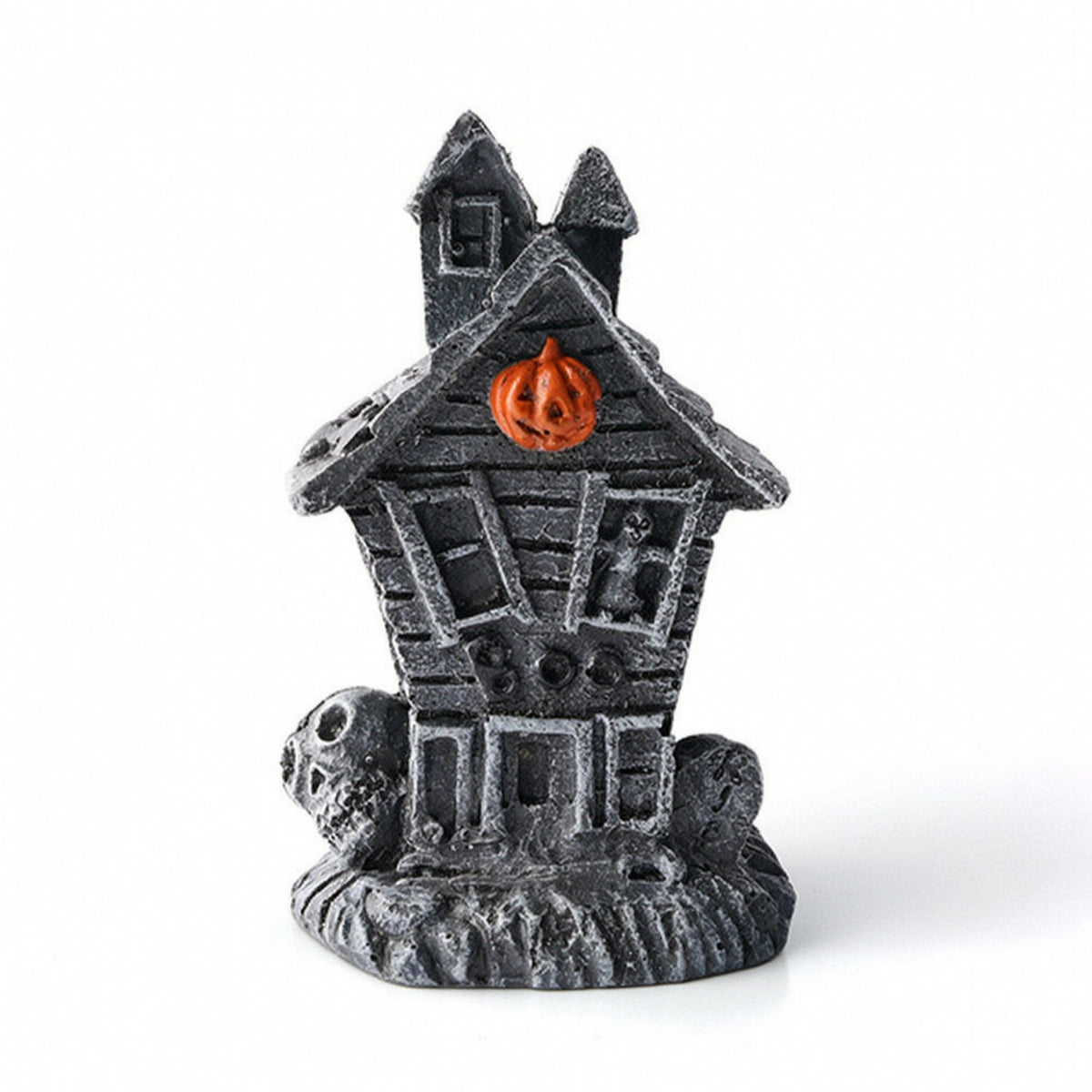 Haunted House with Pumpkins Compact Haunted House Figurine Gothic for Bookshelf