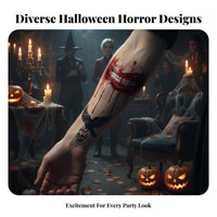 Waterproof Fake Wound Sticker authenticistic Design Fake Wound Decal three-dimensional Effect Special Effects Makeup Skingentle for practical jokesters, actors, Stage Performances