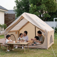 Quick Setup Inflatable Camping Tent with Skylight Breathable Inflatable Tent with Skylight Spacious Waterproof for Campers, Families, Glamping, Backyard