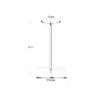 Multipurpose Acrylic Hat Display Stand Minimalist Design Clear Tabletop Hat Holder Stable Base for Retail Shop, Dressing Room, Closet