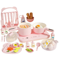 Mini Kitchen Play Set for Girls - Real Cooking Simulation Toy, Holiday Gift