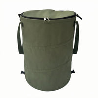 Foldable Trash Bin Cylindrical Outdoor Container