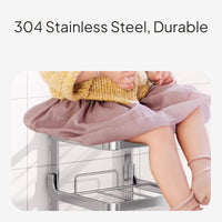 Stainless Steel Foldable Kitchen Organizer Rack