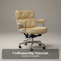 Upholstered Rolling Armchair Wheeled Base Tufted Rolling Armchair for Designers