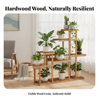 Railing Planter Holder Space-Saving Hanging Planter Rack Large Capacity Sturdy Construction for Apartment Dwellers, Patio, Fence