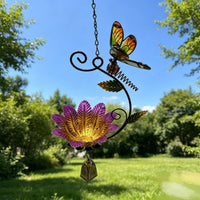 Hanging Bird Feeder Foliage Accents Garden Ornament Decorative