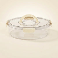 Cookie Carrier with Lid and Handle Plastic for Meal Prep