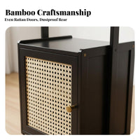 Freestanding Outfit Organizer Floor-Standing Design for Foyer, Guest Room, Women