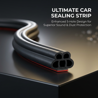 Car Door Seal Strip, Rubber Sealing Strip for Cars, Trucks, SUVs, RVs, Wind Nois #variant:8 meters with 2 adhesion promoters