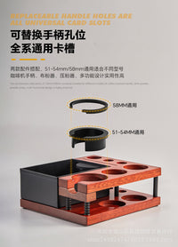 咖啡压粉座 多功能收纳压粉器布粉器弹簧咖啡手柄支架 咖啡底座