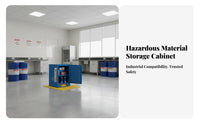 Fire Resistant Safety Cabinet Heavy Duty Steel Construction Storage Cabinet Antistatic Grounding Fireproof Storage Box Double Ventilation for Laboratory Technicians, Industrial Workers, Factory Managers, Laboratoryoratory Oratory, Warehouse, Workshop
