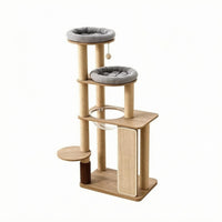 Feline Activity Center Sisal-Wrapped Feline Condo Tree Cushioned Textile