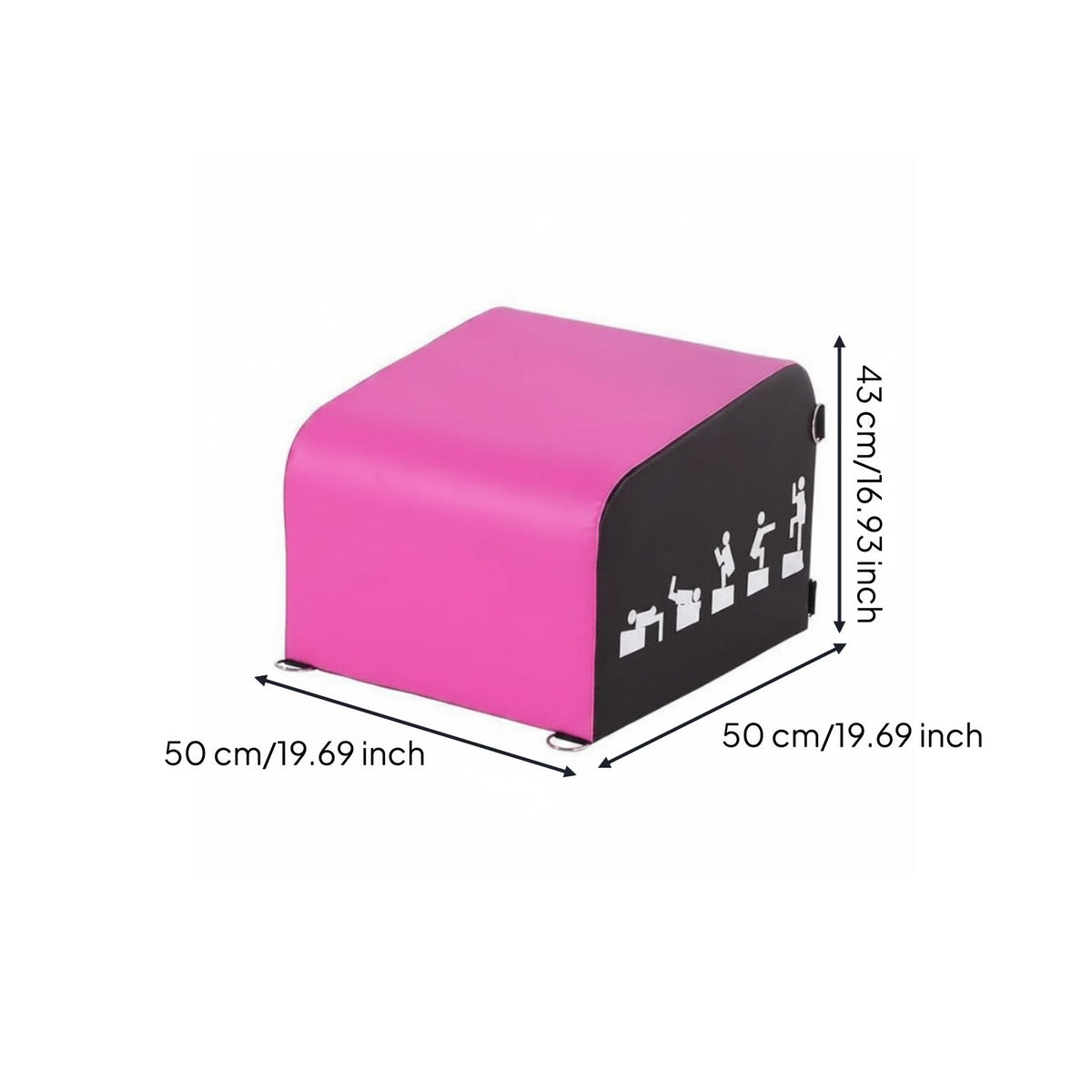 Hip Thrust Box Home Gym Use Glute Bridge Box Multi Functional