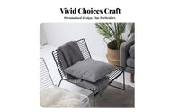 Geometric Wire Chair Stackable Outdoordoor Furniture Nordic Design Hollowed-Outdoor Design for Homeowners, Dining Room, Balcony