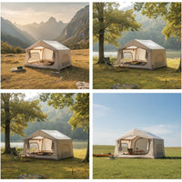 Inflatable Camping Tent Fast Setup Inflatable Camping Tent Windproof Inflatable House for Campers, Families