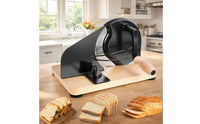 Stainless Steel Serrated Blade Adjustable Thickness Bread Cutter Uniform Cutting Manual Bread Cutter Easy to Operate for Home Bakers, Bakery