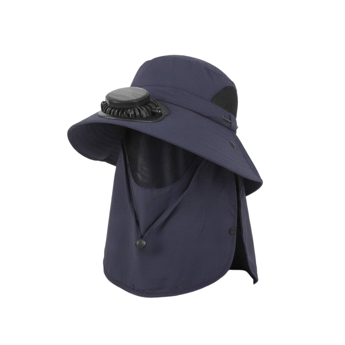 Cooling Solar Fan Hat Wide Brim Hat with Fan Breathable Adjustable for Gardening