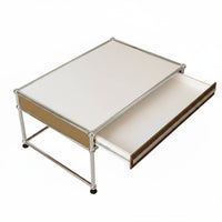 Single-Cubby Side Table Square Shape Household Furniture Modern Design