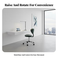 Ergonomic Rolling Chair Support rotate Seat Small Footprint for Workplace