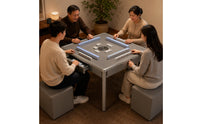 Recessed Playing Area Automatic Mahjong Table Raised Rim Trim Electric Mahjong Table Cabinet Base Home Furniture Four-Legged