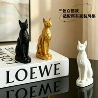 埃及猫咪客厅电视柜玄关摆件高级感小众桌面情绪稳定器酒柜装饰品